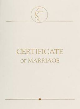 Misc. Supplies United Methodist Certificates of Marriage with 1984 Service (Pkg of 3) Book