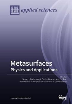 Paperback Metasurfaces: Physics and Applications Book
