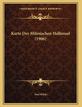 Paperback Karte Der Milesischen Halbinsel (1906) [German] Book