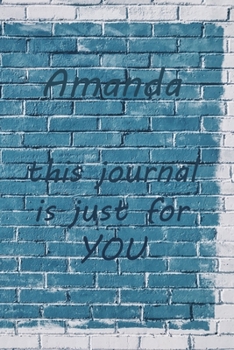 Paperback Amanda: This Is Just for You Book