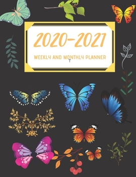 2020-2021 Weekly And Monthly Planner: 2 Year Calendar- 24 Months Agenda Planner-Personal Appointment -8.5" X 11"- 110 Pages