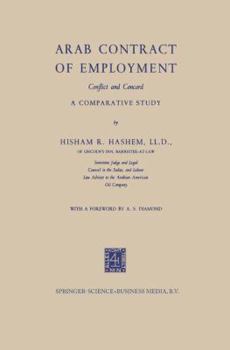 Paperback Arab Contract of Employment: Conflict and Concord Book