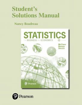 Paperback Student Solutions Manual for Statistics for Business and Economics Book