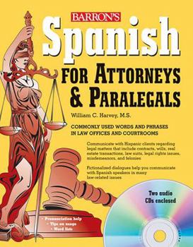 Paperback Spanish for Attorneys and Paralegals [With CD (Audio)] Book