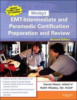 Paperback Mosby's Emt-Intermediate and Paramedic Certification Preparation and Review - Revised Reprint Book