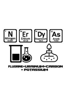 Paperback Notebook: Nerdy As Fuck Elements Periodic Table Gift 120 Pages, 6X9 Inches, Blank Book