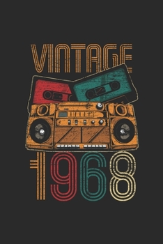 Vintage 1968: Graph Ruled Notebook – Journal for Birthday Gift Idea