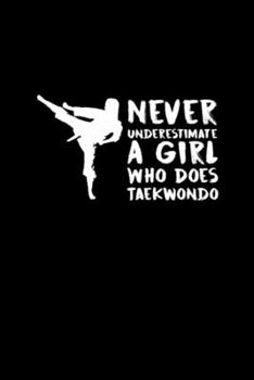 Never Under Estimate Taekwondo Gifts Funny: Blank Lined Notebook Journal for Work, School, Office | 6x9 110 page