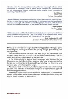 Paperback The Athlete's Guide to Making Weight Book