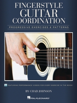 Paperback Fingerstyle Guitar Coordination: Progressive Exercises & Patterns Book