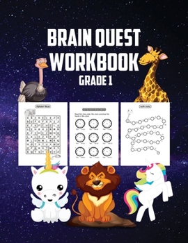Paperback Brain Quest Workbook: Grade 1 - Alphabet Mazes - Balance the Scale - Fallen Phrases and Many More Book