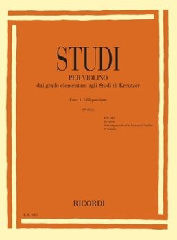 Paperback Studies for Violin Fasc. I: I-III Positions from Elementary to Kreutzer Studies Book