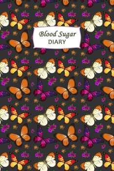 Paperback Blood Sugar Diary: Weekly Blood Sugar Diary, Enough For 106 Weeks or 2 Years, Daily Diabetic Glucose Tracker Journal Book, 4 Time Before- Book