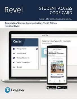 Printed Access Code Revel Access Code for Essentials of Human Communication Book