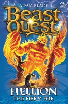 Paperback Beast Quest: 38: Hellion the Fiery Foe [With Collector Cards] Book