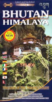 Paperback Bhutan Himalaya Map Book