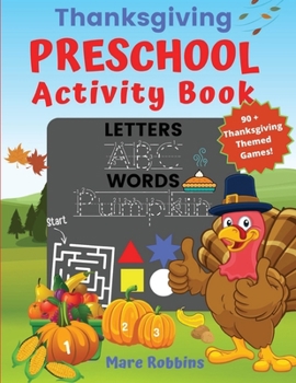 Paperback Thanksgiving Preschool Activity Book