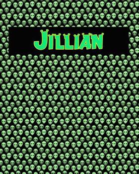 Paperback 120 Page Handwriting Practice Book with Green Alien Cover Jillian: Primary Grades Handwriting Book