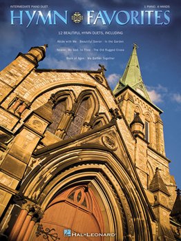 Paperback Hymn Favorites: Intermediate Level 1 Piano, 4 Hand Duet | Sheet Music Book for Students and Teachers | Sacred Hymn Arrangements for Worship Practice Recitals and Home Performance Book