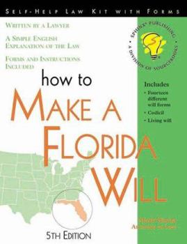 Paperback How to Make a Florida Will Book