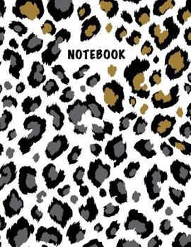 Paperback Notebook: Composition Book, Journal (8.5 X 11 Inches, 120 Pages, Lined Paper) Leopard Print Design-Mix Book