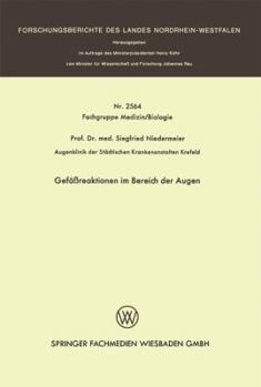 Paperback Gefäßreaktionen Im Bereich Der Augen [German] Book