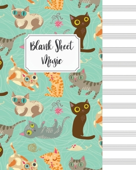 Blank Sheet Music Composition Manuscript Staff Paper Art Music Christmas Notebook Birthday Gift: Sheet Music Notebook / Journal Gift, 100 Pages, 8x10, Soft Cover, Matte Finish