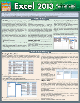 Cards Excel 2013 Advanced Book