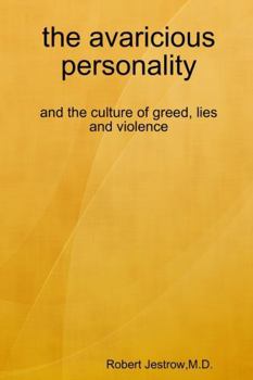 Paperback The avaricious personality Book