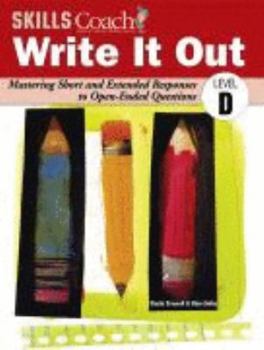 Paperback Skills Coach Write It Out Level F, Mastering Short and Extended Responses to Open-Ended Questions Book