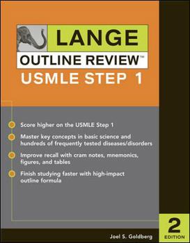 Paperback Lange Outline Review: USMLE Step 1 Book