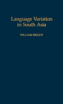 Hardcover Language Variation in South Asia Book