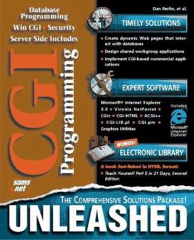 Paperback CGI Programming Unleashed: With CDROM Book