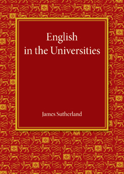 Paperback English in the Universities: An Inaugural Lecture Book