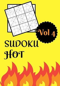 Paperback Sudoku Hot: Vol 4 - Hard level with solutions Book