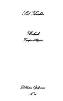 Paperback Preludi: Tempo obbligato [Italian] Book