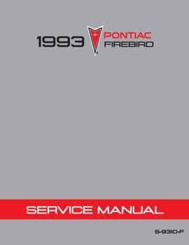 Perfect Paperback 1993 Pontiac Firebird Service Manual By Detroit Iron Book