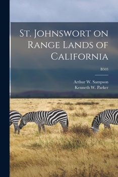 Paperback St. Johnswort on Range Lands of California; B503 Book