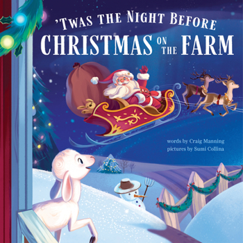 Hardcover 'Twas the Night Before Christmas on the Farm Book