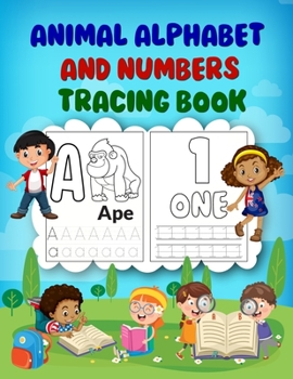 Paperback Animal Alphabet and Numbers Coloring Book