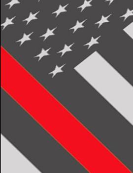 Paperback Thin Red Line Sketchbook: Thin Red Line Sketchbook, Fire Fighter Notebook, Fire Fighters Sketch Book, Thin Red Line Drawing Pad, 8.5 X 11 Sketch Book