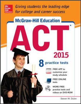Hardcover McGraw-Hill Education ACT with DVD-ROM, 2015 Edition Book