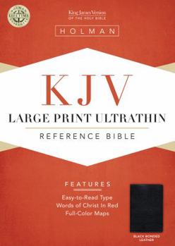Bonded Leather Large Print Ultrathin Reference Bible-KJV [Large Print] Book