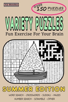 Paperback Variety Puzzles Summer Edition: Fun Exercise For Your Brain Book