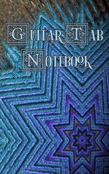 Guitar Tab Notebook: Peacock Water, Blue, Green and Tan - Blank Guitar Tablature, Small Convenient Size
