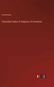 Hardcover Classified Index of Subjects of Invention Book