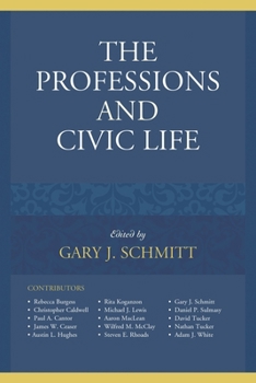 Hardcover The Professions and Civic Life Book
