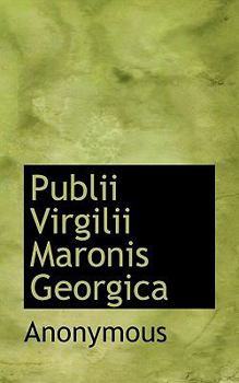 Paperback Publii Virgilii Maronis Georgica Book
