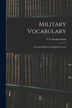 Paperback Military Vocabulary: German-English and English-German Book