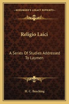 Paperback Religio Laici: A Series Of Studies Addressed To Laymen Book